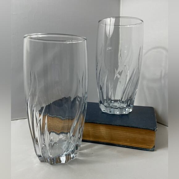 2 Anchor‎ Hocking Central Park Iced Tea Drinking Glasses Blue - Picture 2 of 8